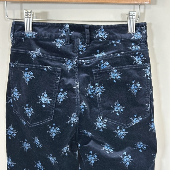 Rebecca Taylor La Vie Celeste Floral Velvet Jacket AND Pant Set XS Pant Sz 25 - Picture 6 of 16